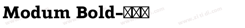 Modum Bold字体转换